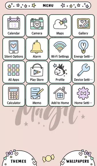 Unicorn Magic Theme ဖန်သားပြင်ဓာတ်ပုံ 1