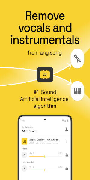 LALAL.AI: AI Vocal Remover Zrzut ekranu 1