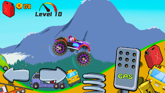 Kids Monster Truck Racing Game ภาพหน้าจอ 3