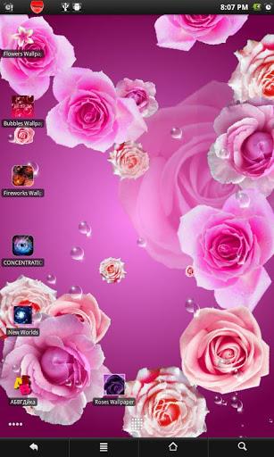 Roses live wallpaper Ảnh chụp màn hình 3