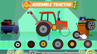 Farm Tractors Dinosaurs Games Captura de pantalla 2