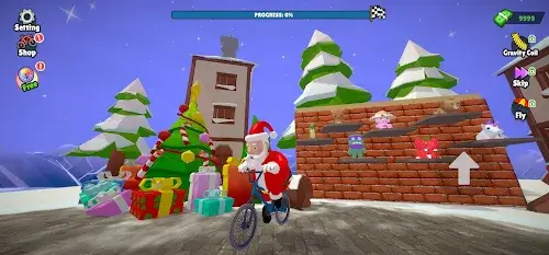 Santa Bike Master स्क्रीनशॉट 0