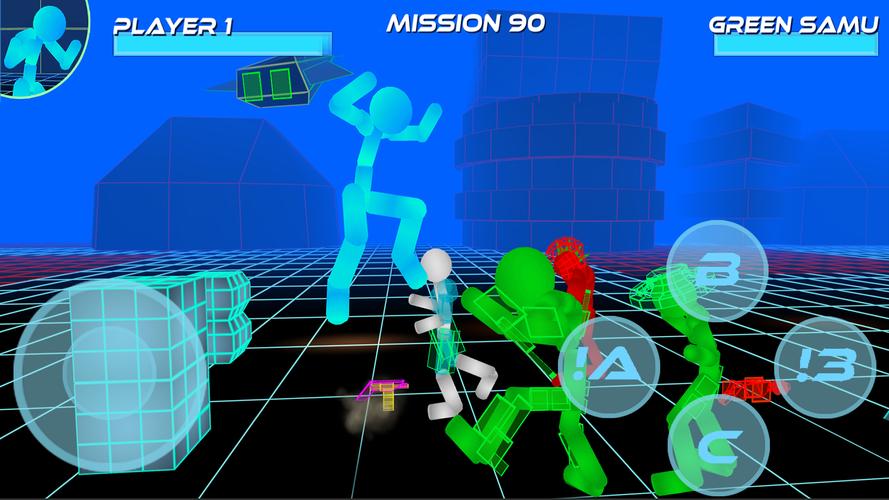 Stickman Neon Street Fighting Capture d'écran 0