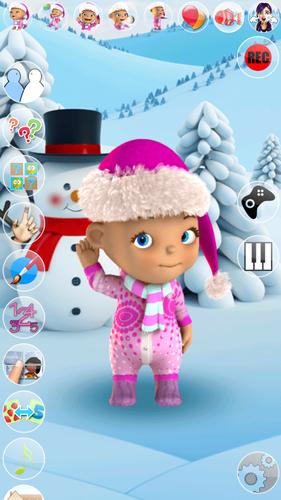Talking Baby Babsy Winter Fun 스크린샷 0