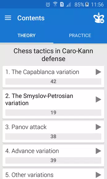 Chess Tactics in Caro-Kann Скриншот 1