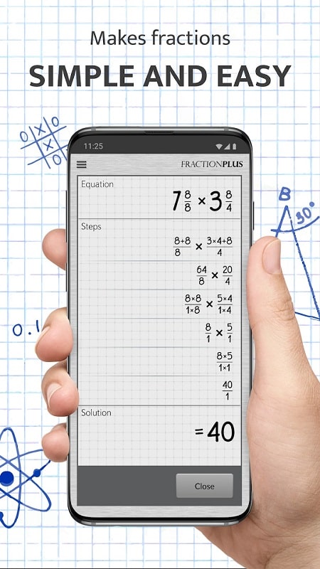 분수 계산기 플러스 Fraction Calculator 스크린샷 1