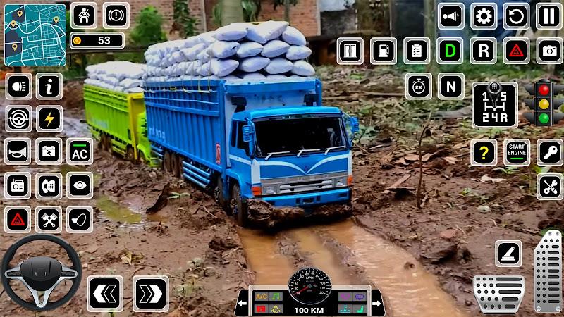 Offroad Mud Truck Driving Game ภาพหน้าจอ 3