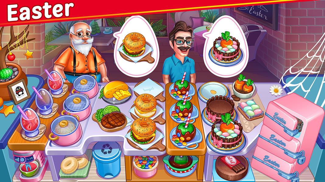 Halloween Street Food Shop Restaurant Game 스크린샷 2