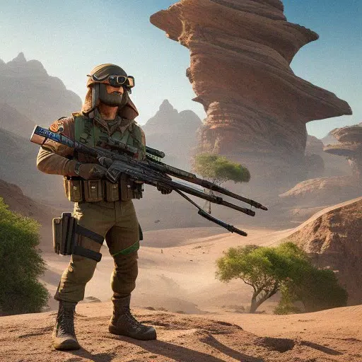 commando desert sniper shooter Captura de tela 1