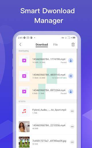 Video Downloader : Save Video ဖန်သားပြင်ဓာတ်ပုံ 1