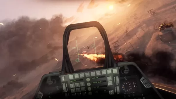 Vista da cabine de um caça no Battlefield 6