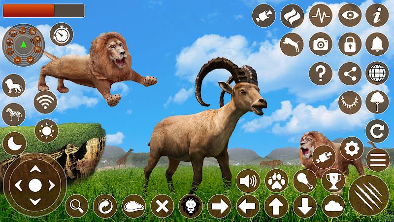 Lion Games 3D Animal Simulator ภาพหน้าจอ 1