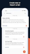 Teleprompter - Video Recording स्क्रीनशॉट 1