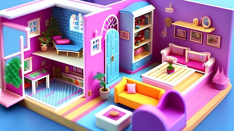 Doll House Design Doll Games Ekran Görüntüsü 2