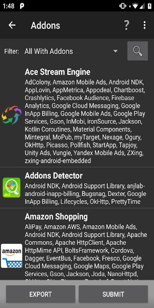 Addons Detector Ekran Görüntüsü 1