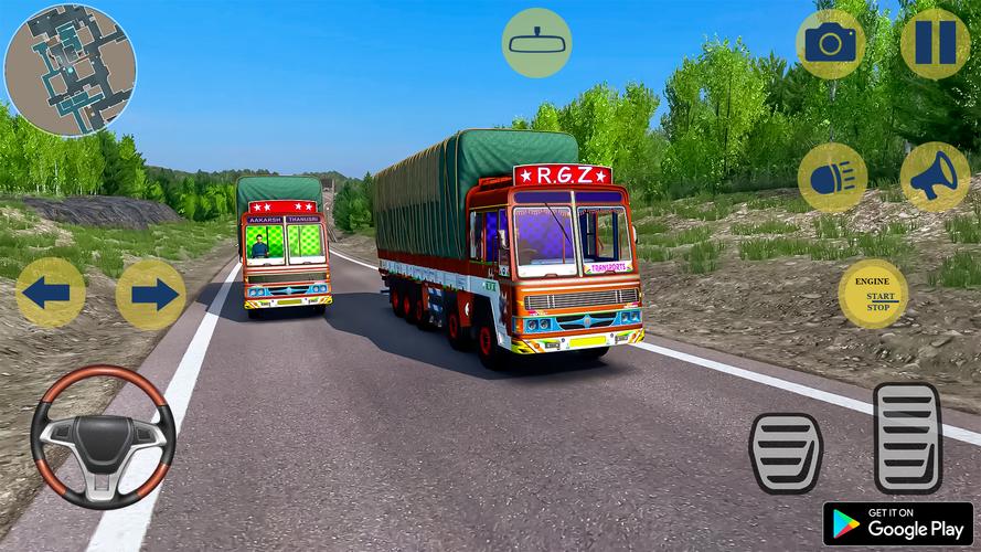 Indian Truck Cargo Truck Games Ekran Görüntüsü 0