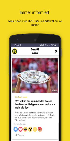 Buzz09–die schwarz-gelben News應用截圖第0張