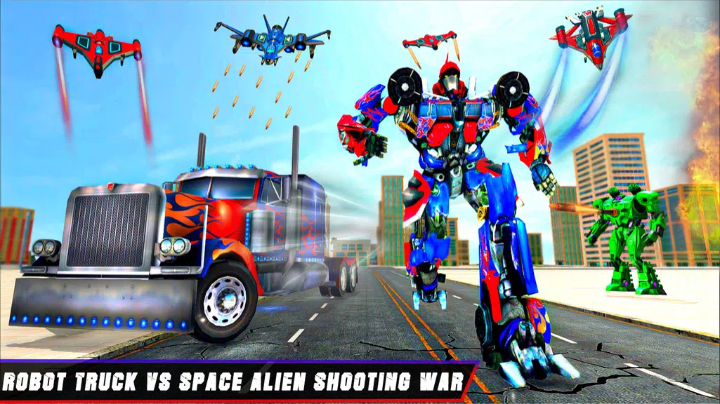 Truck Robot Transform Game ဖန်သားပြင်ဓာတ်ပုံ 0