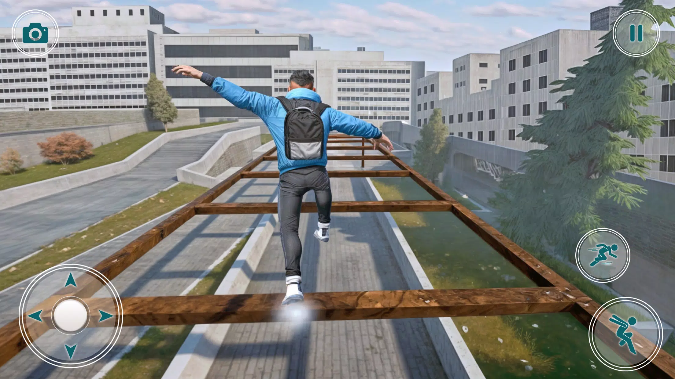 Going Up Parkour Rooftop Games Schermafbeelding 0