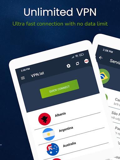 VPN.lat: Fast and secure proxy Tangkapan skrin 0