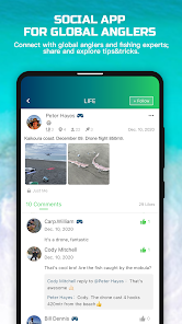 Rippton–Social  Fishing App, Fishing Map, Logbook Capture d'écran 1