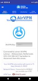 AirVPN Eddie Client GUI Capture d'écran 2