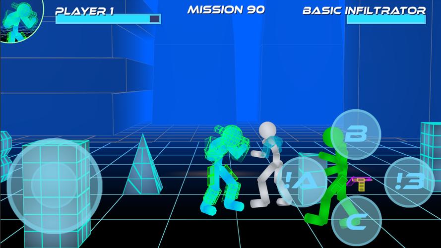 Stickman Neon Street Fighting Schermafbeelding 1