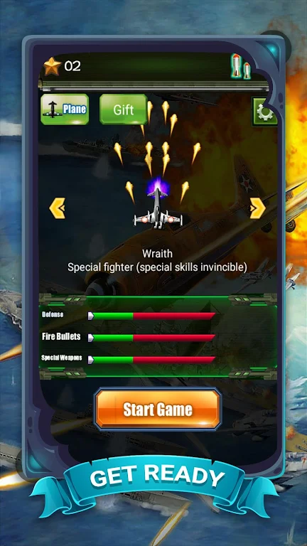 Raiden Fighter - Striker 1945 Air Attack Reloaded Mod ဖန်သားပြင်ဓာတ်ပုံ 1