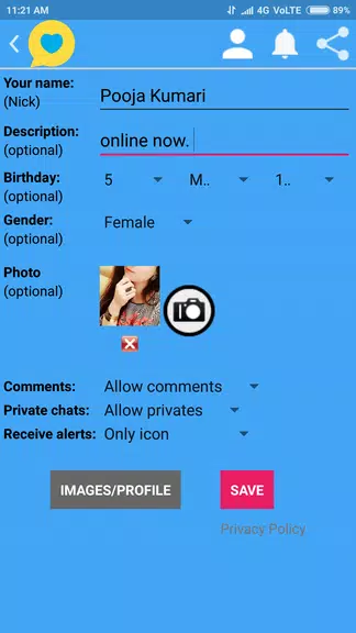 Indian Girls Chat 스크린샷 3
