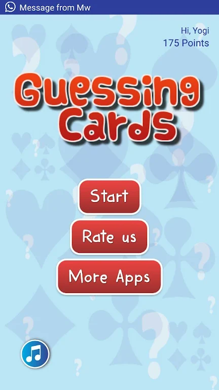 Guessing Card Capture d'écran 0
