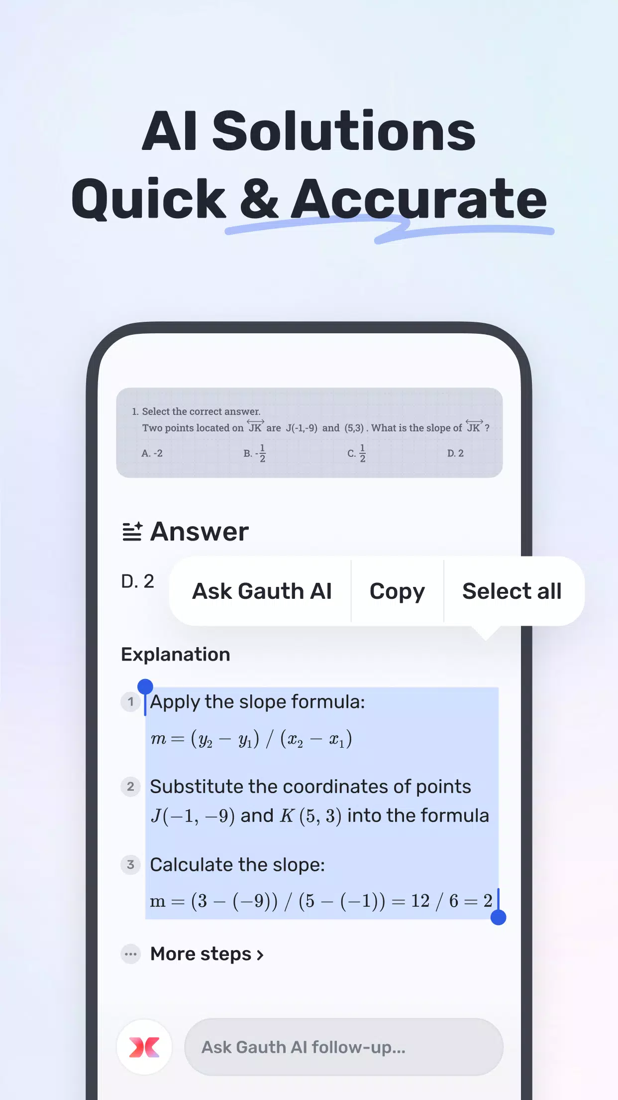 Gauth: AI Study Companion 스크린샷 1