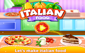 Italian Food Chef Cook Pizza Скриншот 0