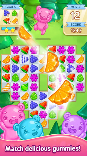 Gummy Gush: Match 3 Puzzle Скриншот 1