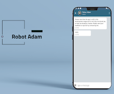 Talk to the talking robot Adam Schermafbeelding 0