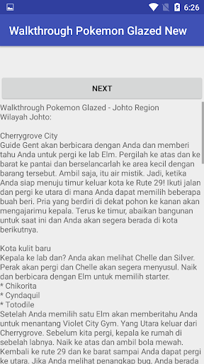 Walkthrough Pokemon Glazed New 스크린샷 2