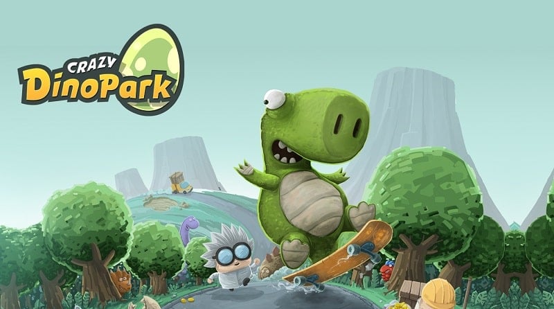 Crazy Dino Park ภาพหน้าจอ 0