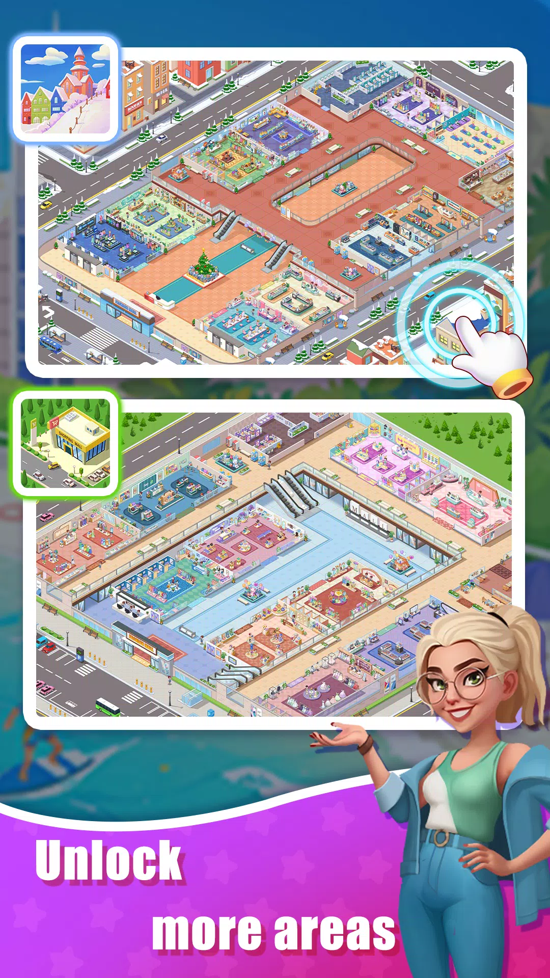 Idle Shopping Mall - Tycoon Скриншот 1