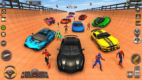 Superhero Game: Ramp Car Stunt Screenshot 1