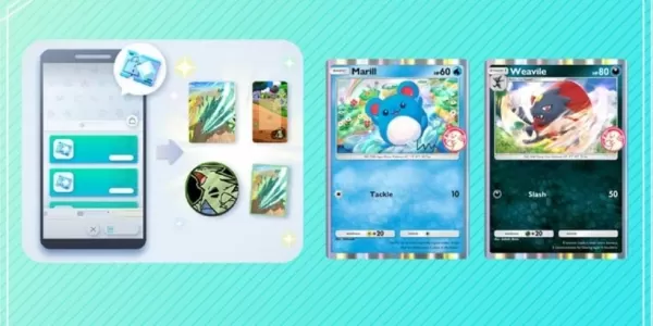 Pokémon TCG Pocket presenta cartas promocionales de Marill y Weavile en un nuevo evento.