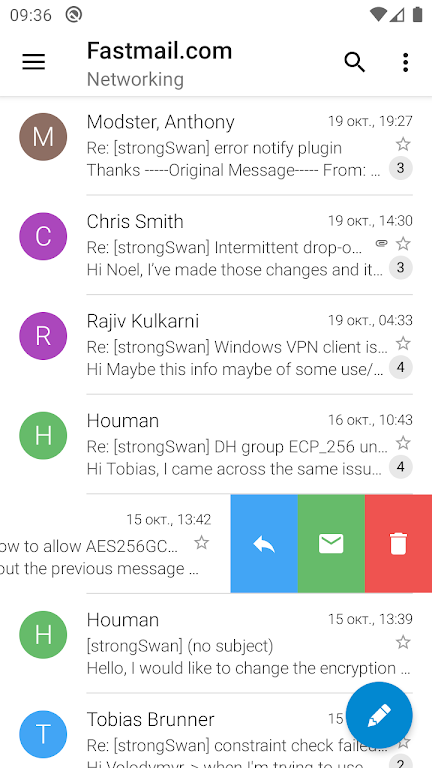 Sugar Mail email app Screenshot 2