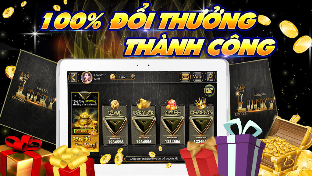 Slot - Vuong quoc lucky, Game Danh Bai Doi Thuong Screenshot 1