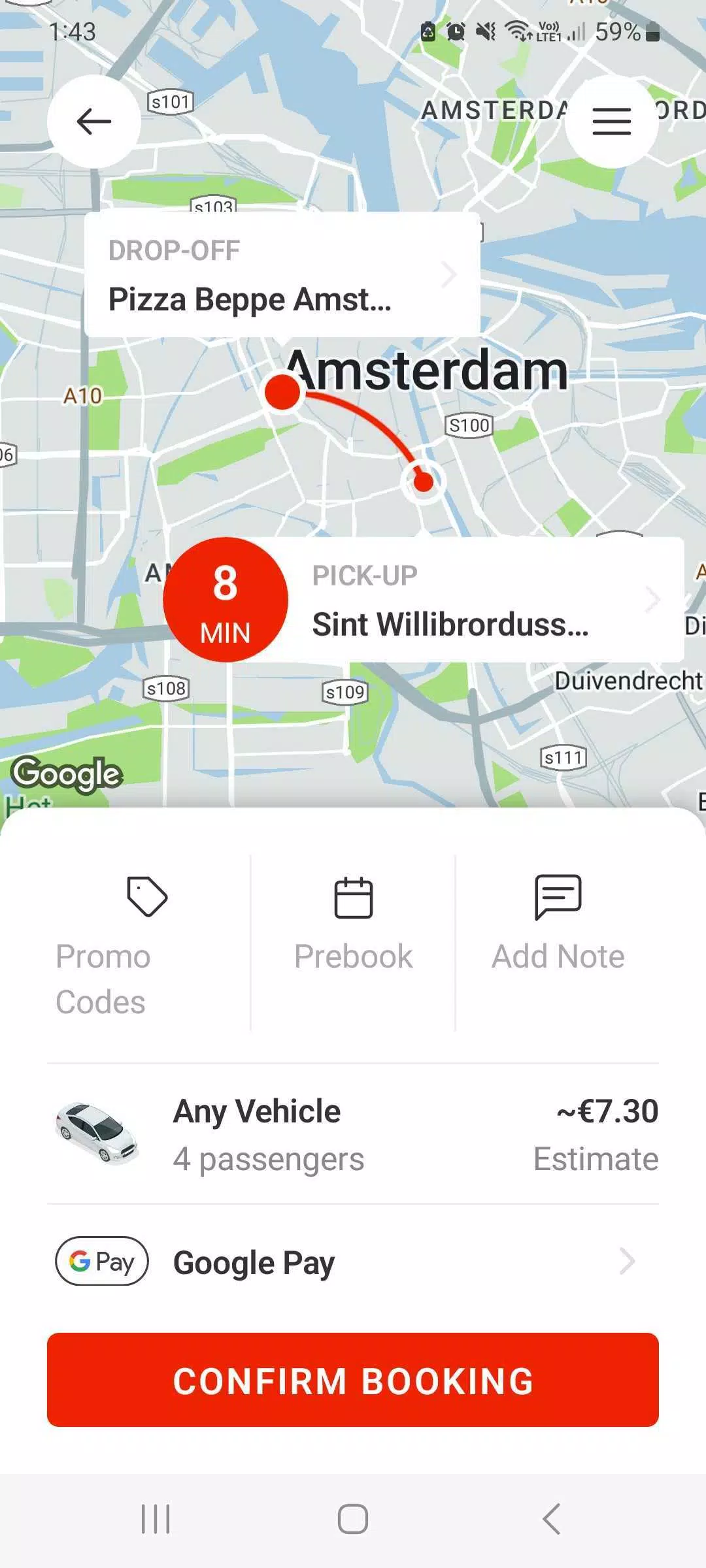 TCA Taxi Amsterdam 스크린샷 2