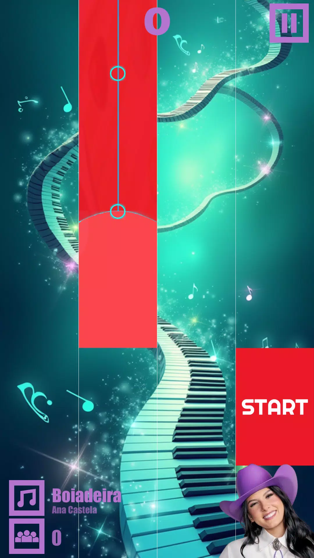 Piano Music Ana Castela Game Screenshot 1