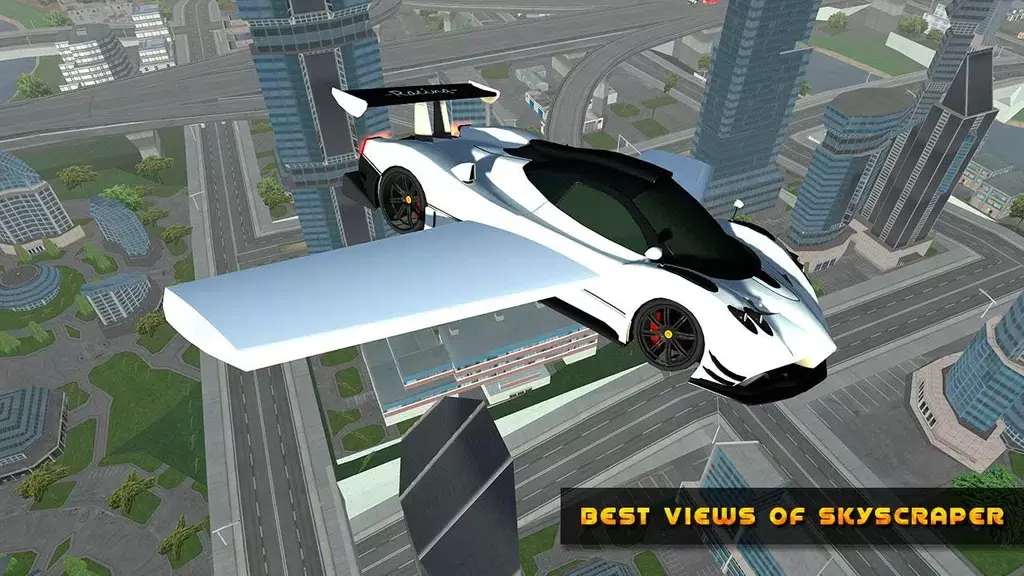 Flying Car Game driving स्क्रीनशॉट 2