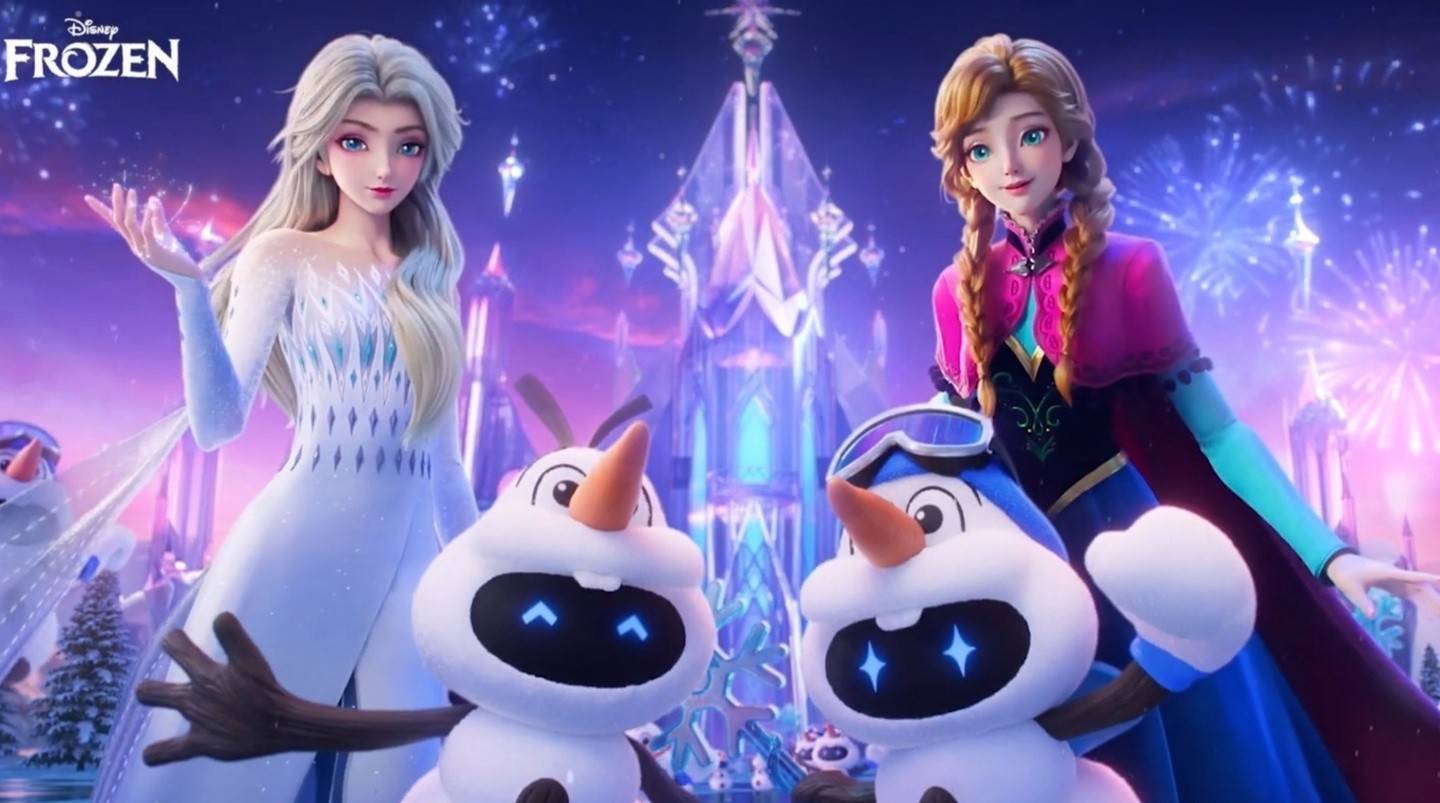 Elsa, Anna и Olaf принесли зиму в китайскую Moba Honor of Kings