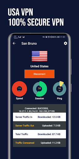 USA VPN Fast: Secure VPN Proxy Ekran Görüntüsü 3