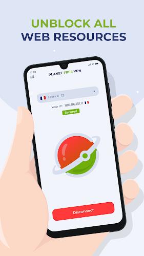 Free VPN Proxy by Planet VPN Ảnh chụp màn hình 3