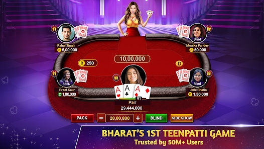 Teen Patti Octro 3 Patti Rummy ภาพหน้าจอ 1