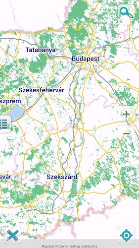 Map of Hungary offline Schermafbeelding 0