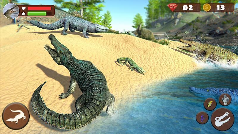 Wild Crocodile Family Sim Game スクリーンショット 3